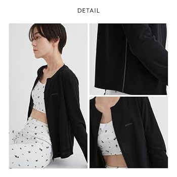Amazon | [エミ] ロゴジップカーディガン (IV-アイボリー、Free